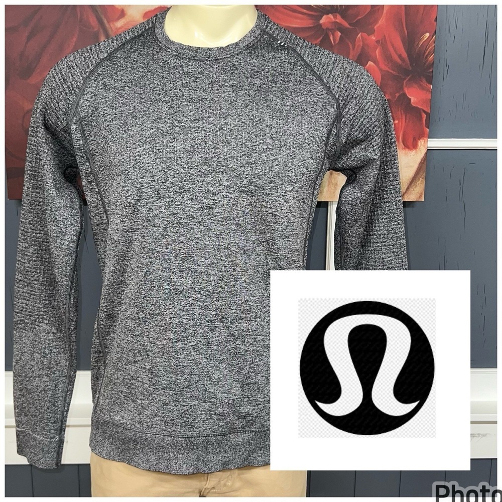 Lululemon Engineered Warmth Crew Merino Blend Sweatshirt Mens Sz M (No Tag) Gray